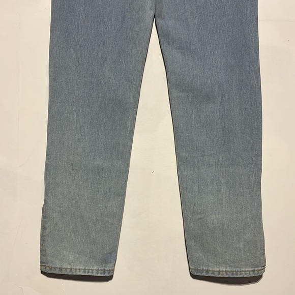 NEW Boohoo Light Blue High Waist Split Hem Denim Jeans Size 8 - Picture 12 of 12